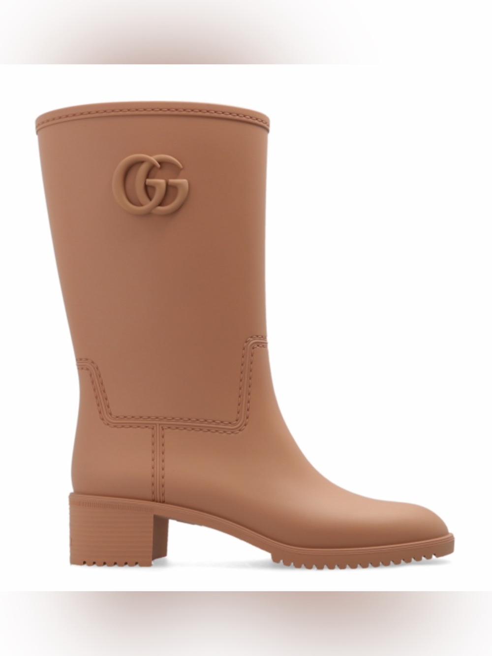 GUCCI GG logo rubber rain boots